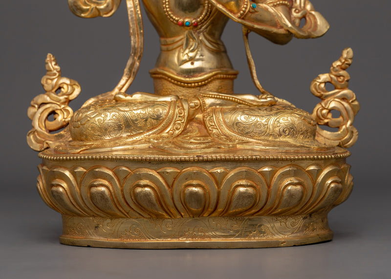 Manjushri A Symbol of Enlightenment | Sculpture of Bodhisattva Wisdom Deity