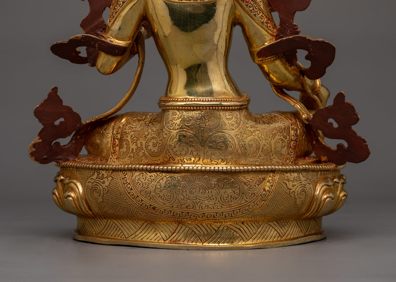 Shyamatara Buddhist Goddess Statue for Ritual Spaces | Symbol of Compassionate Energy