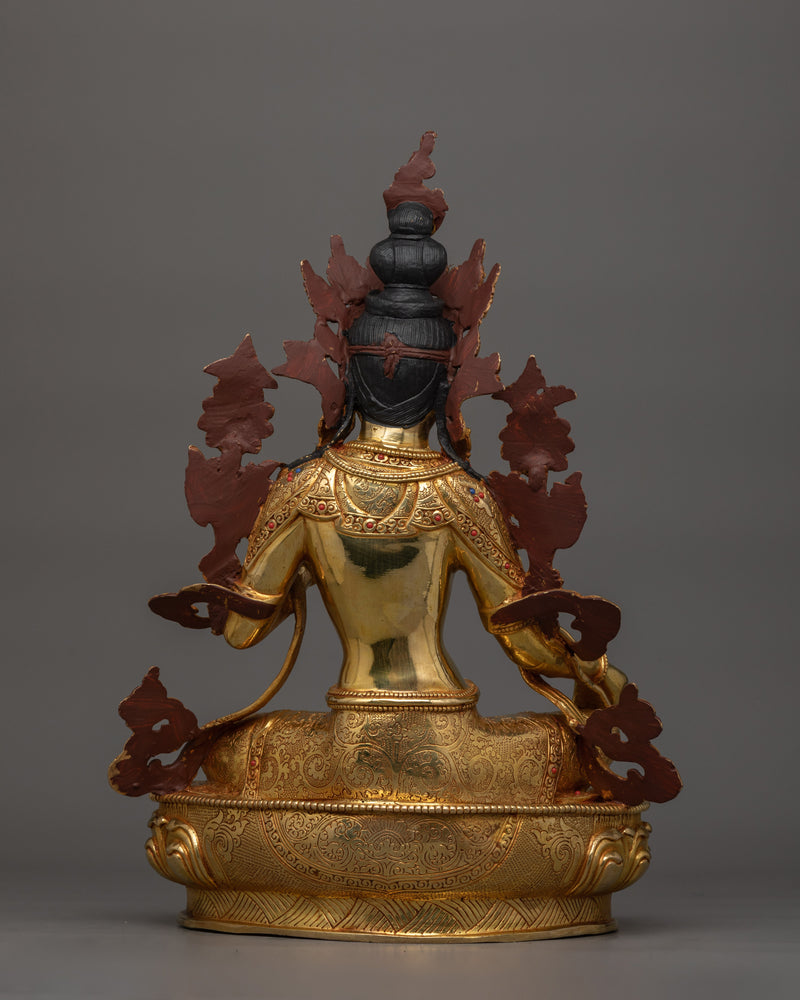 Shyamatara Buddhist Goddess Statue for Ritual Spaces | Symbol of Compassionate Energy