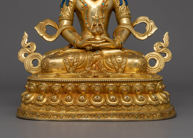 Buddhist Amitayus Deity of Longevity Figurine | Tibetan Symbol of Eternal Life and Prosperity