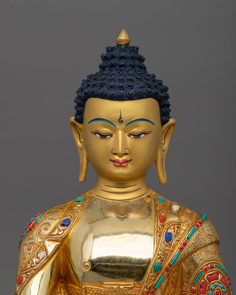 Buddhist Traditional Shakyamuni Buddha Statue  | Representation of Serenity and Wisdom