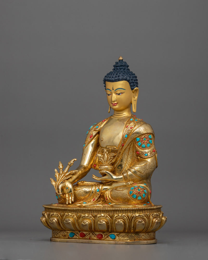 Healer Medicine Buddha Statue | Nepalese Traditional Artifact