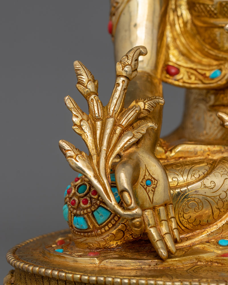 Healer Medicine Buddha Statue | Nepalese Traditional Artifact