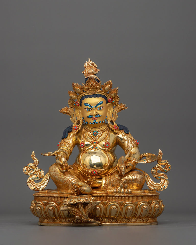 24K Gold-Gilded Wealth Deity