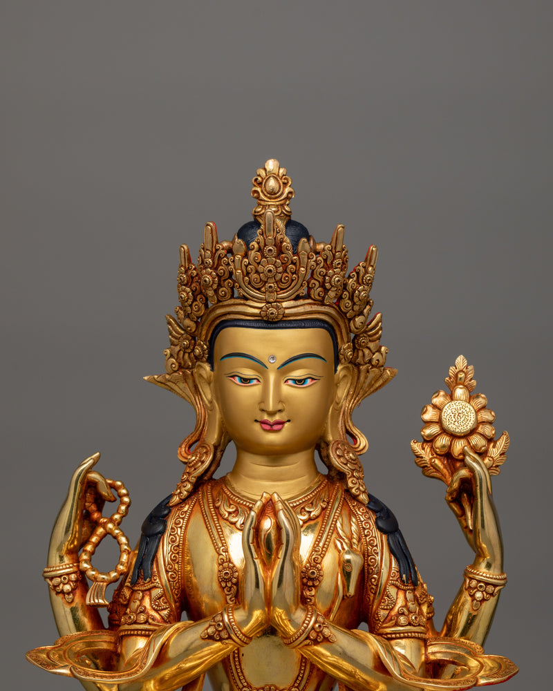 Chenrezig Bodhisattva of Boundless Compassion Statue | Symbol of Universal Love