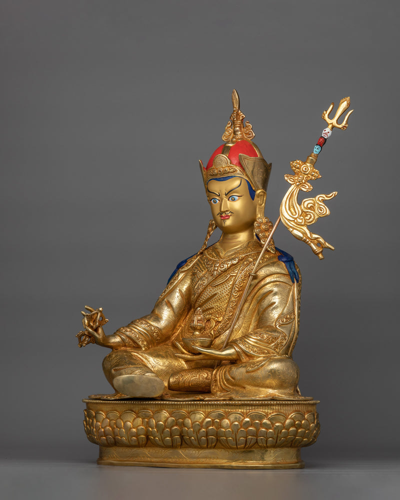 Guru Rinpoche Vajra Master Buddhist Himalayan Figurine | Guru Padmasambhava for Rituals