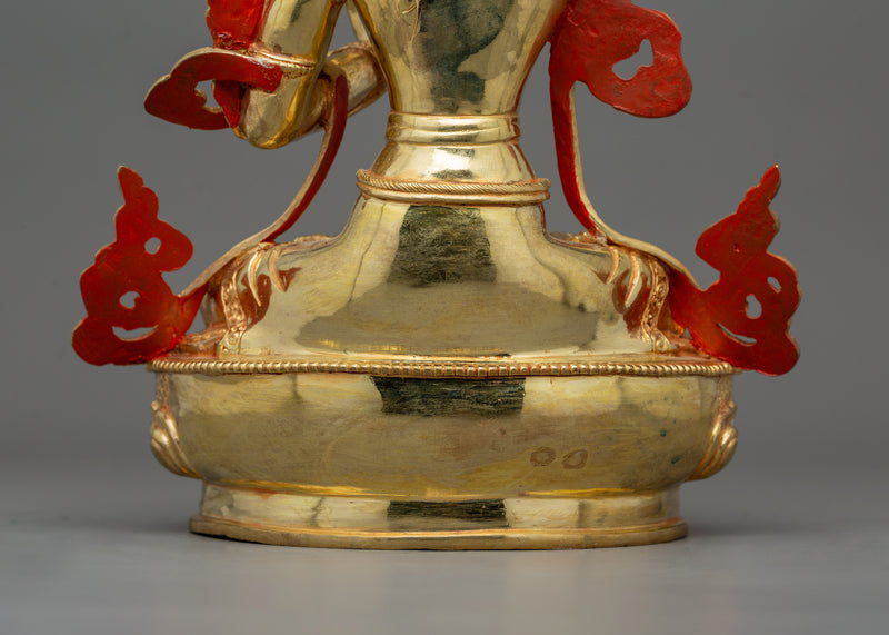 Tibetan Bodhisattva Manjushri Wisdom Deity Figurine | Symbol of Wisdom and Knowledge