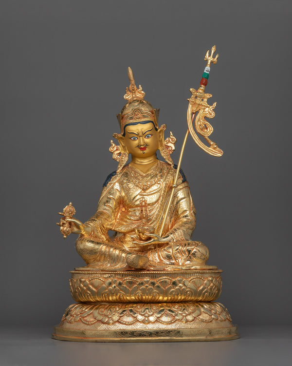 24K Gold-Gilded Padmasambhava