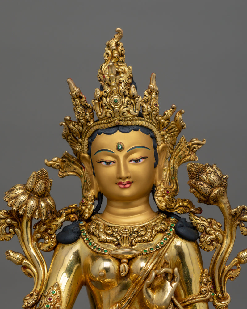 Goddess Syamatara Sculpture | The Compassionate Protector