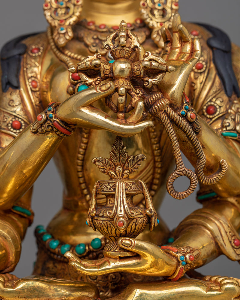 Tibetan Buddhism Ushnisaviajaya Sacred Sculpture | Himalayan Traditional Dakini Art