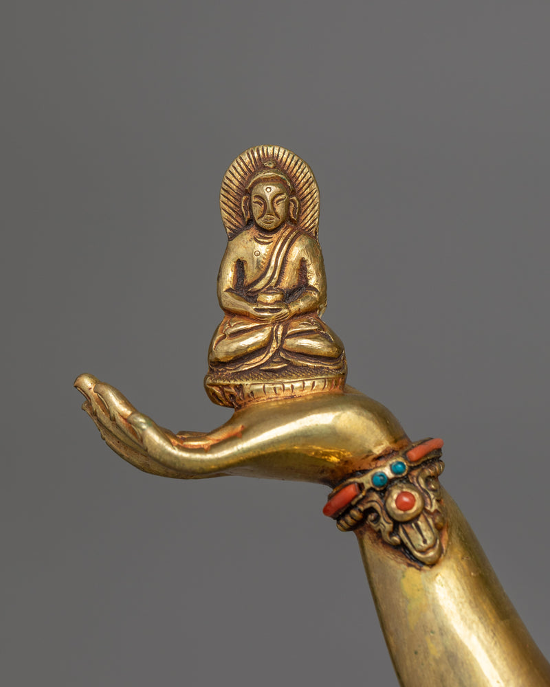 Tibetan Buddhism Ushnisaviajaya Sacred Sculpture | Himalayan Traditional Dakini Art