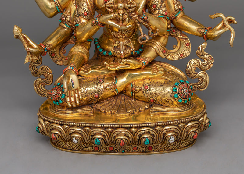 Tibetan Buddhism Ushnisaviajaya Sacred Sculpture | Himalayan Traditional Dakini Art