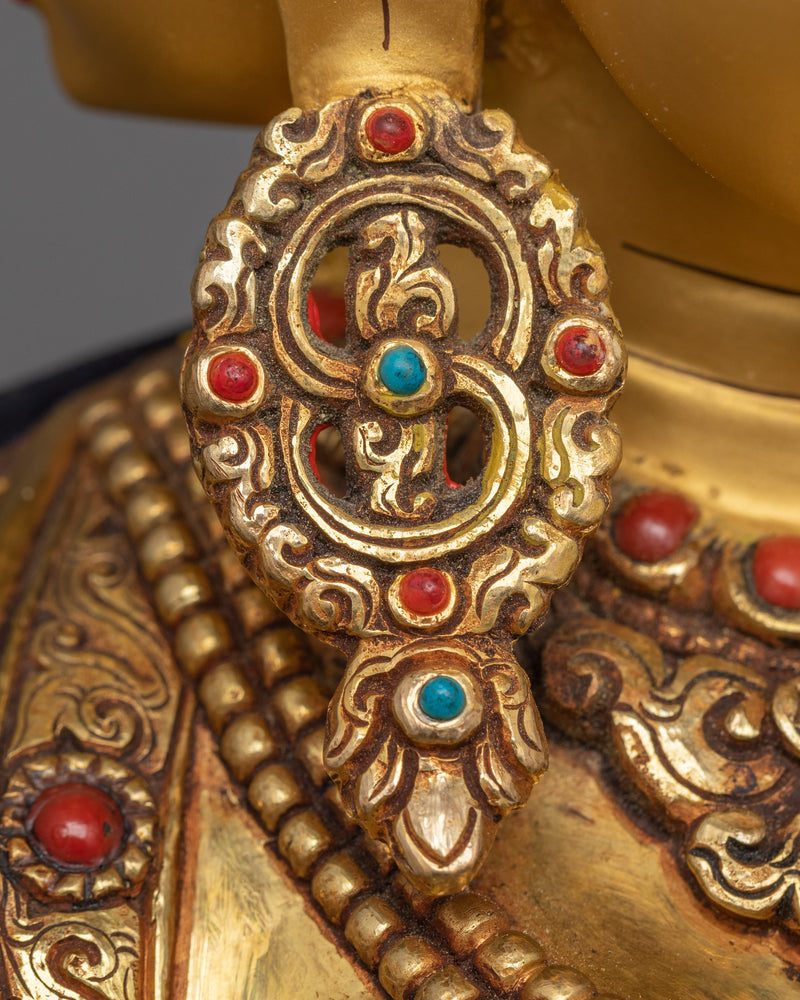 Tibetan Buddhism Ushnisaviajaya Sacred Sculpture | Himalayan Traditional Dakini Art