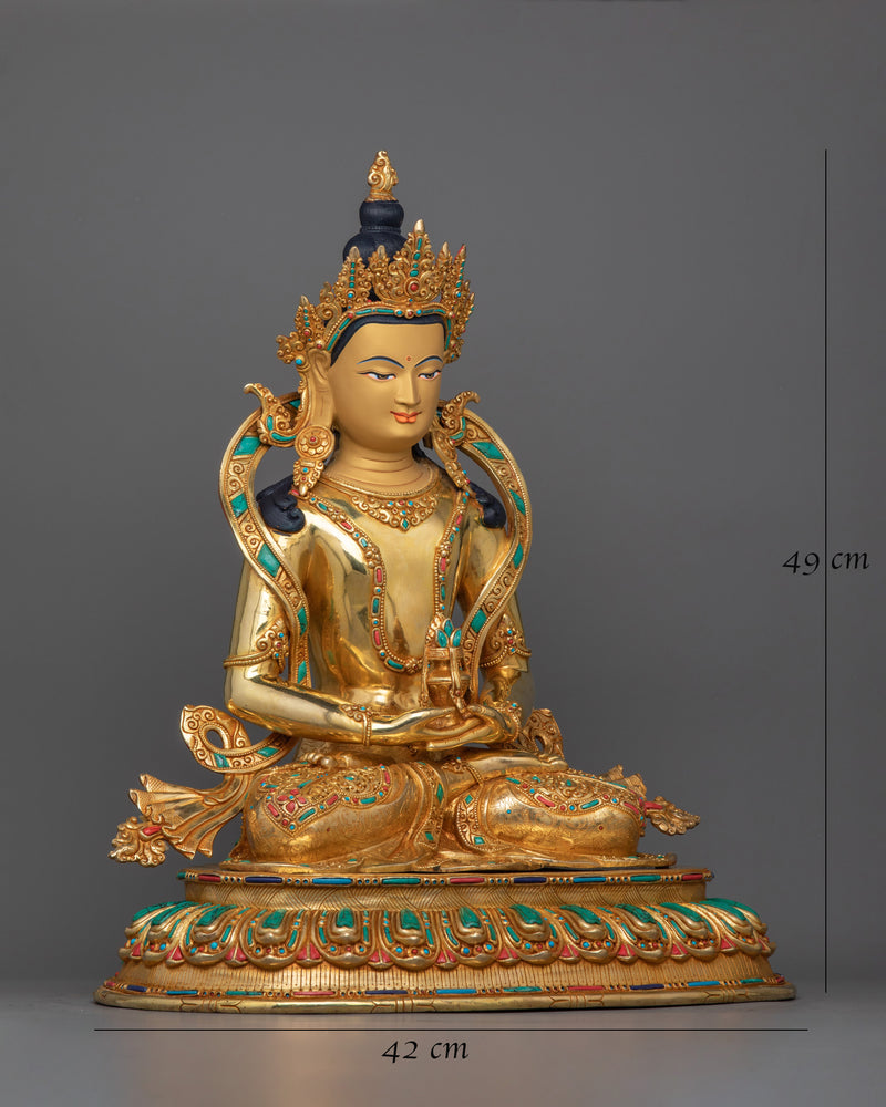 Amitayus Buddha of Infinite Life Statuette