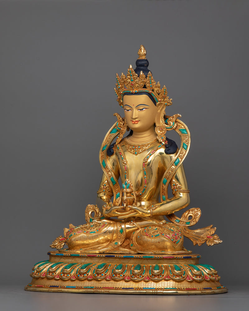 Amitayus Buddha of Infinite Life Statuette | Longevity and Spiritual Abundance