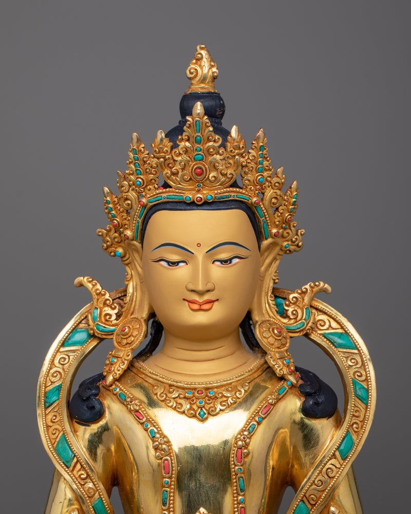 Amitayus Buddha of Infinite Life Statuette | Longevity and Spiritual Abundance