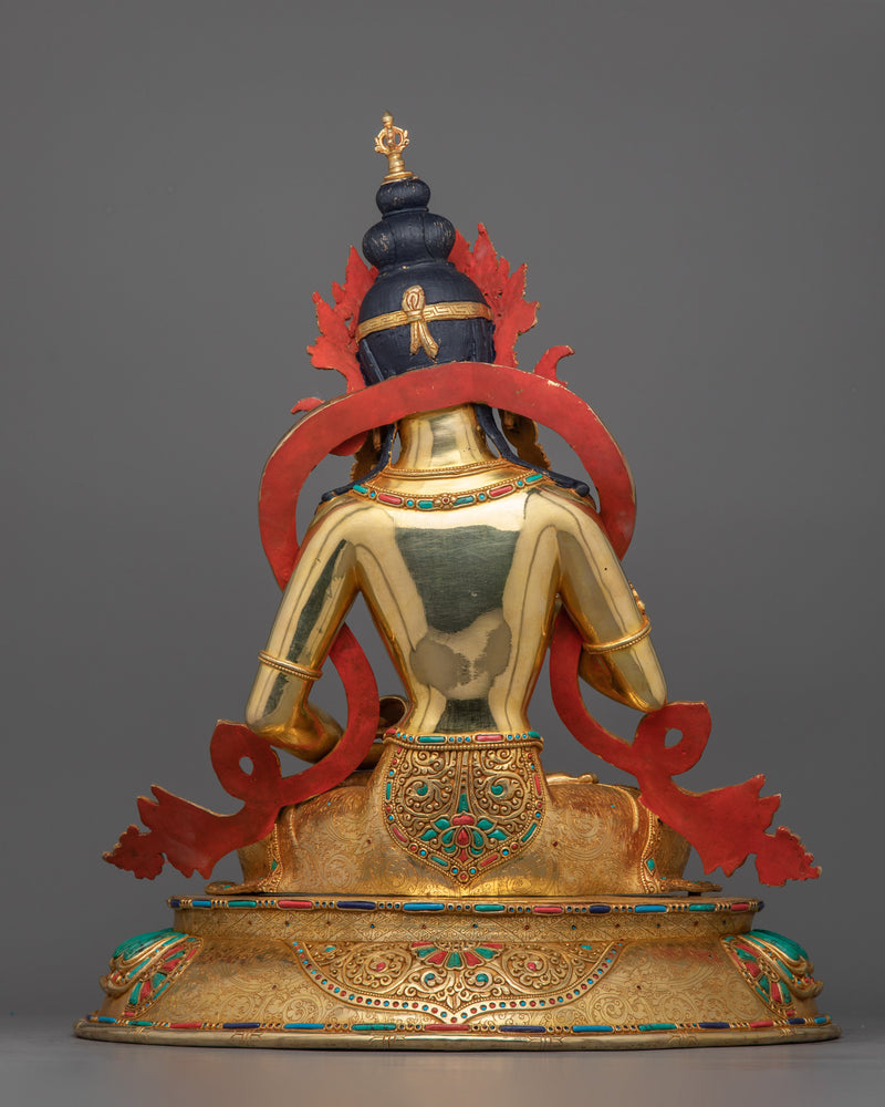 Deity of Purification and Wisdom | 24K Gold-Gilded Vajrasattva Statue