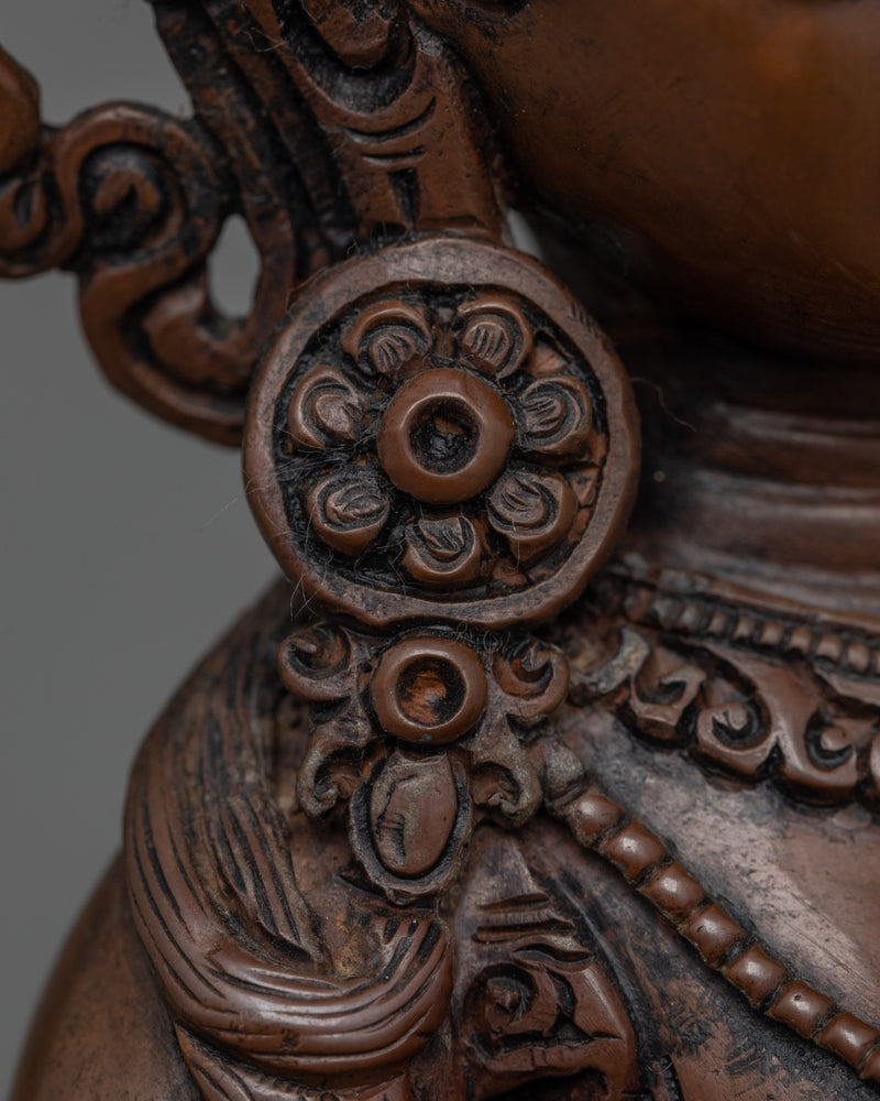 Handcrafted Achi Chokyi Drolma Statue | Oxidized Copper Dakini Artwork