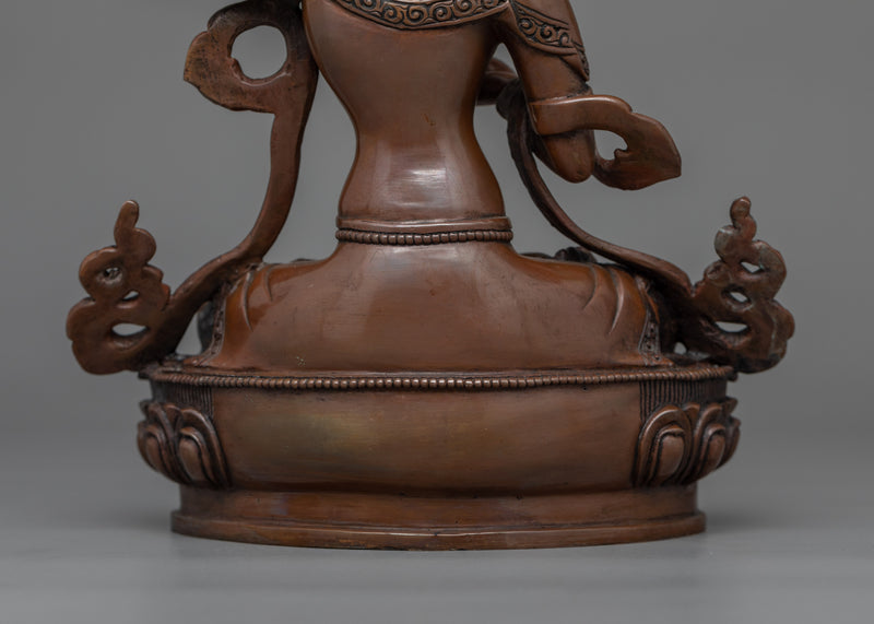 Handcrafted Achi Chokyi Drolma Statue | Oxidized Copper Dakini Artwork