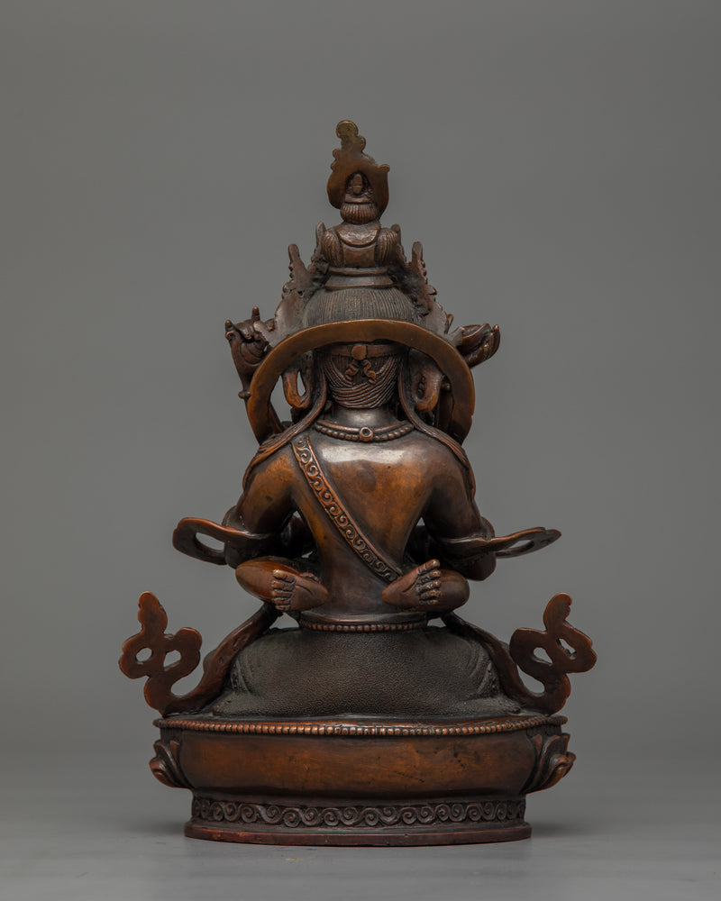 Handcrafted Vajradhara with Consort Statue | Dharma Buddha