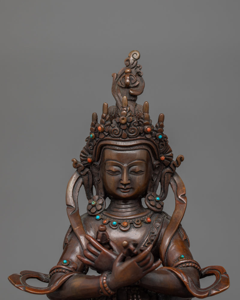 Handcrafted Vajradhara with Consort Statue | Dharma Buddha