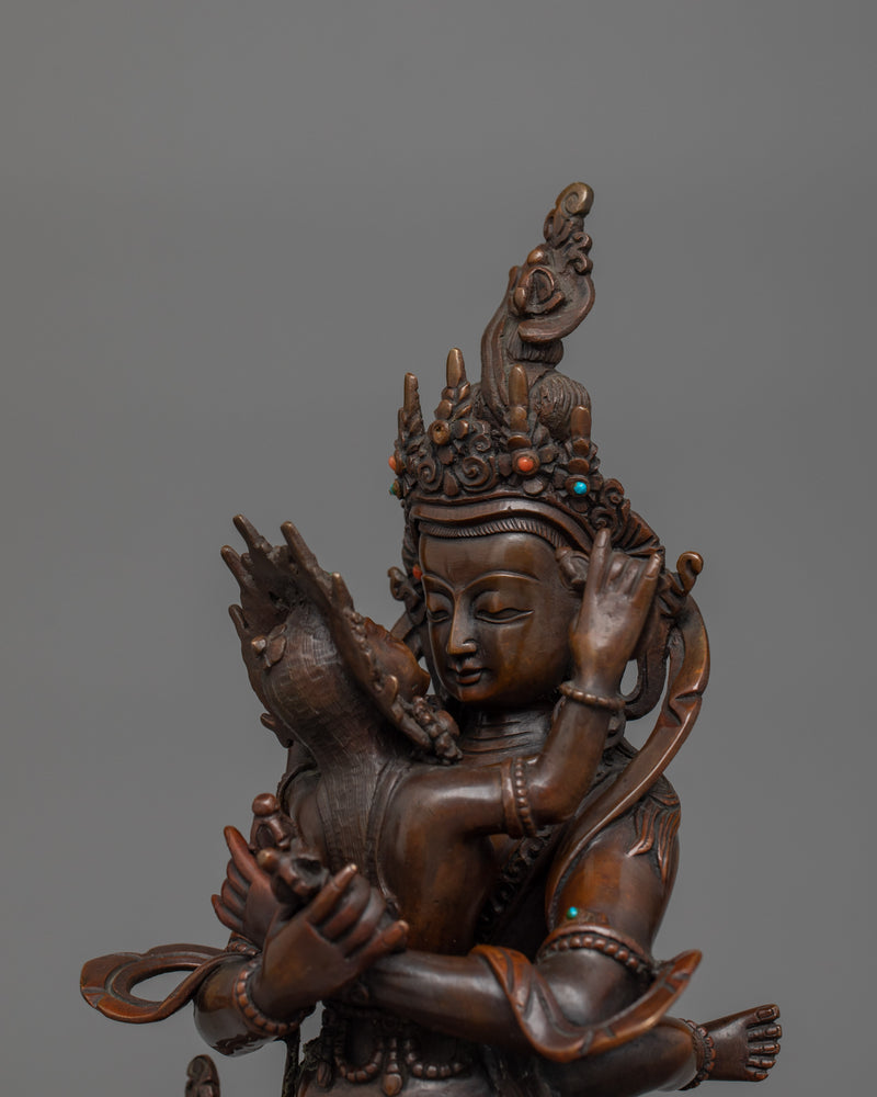 Handcrafted Vajradhara with Consort Statue | Dharma Buddha