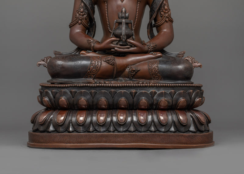 Buddha of Infinite Life Amitayus Statue | Traditional Nepalese Artwork