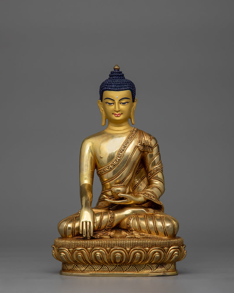 Peaceful Buddha Shakyamuni With Halo | Symbol of mindfulness practice