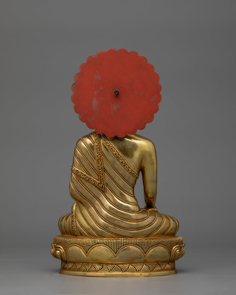 Peaceful Buddha Shakyamuni With Halo | Symbol of mindfulness practice