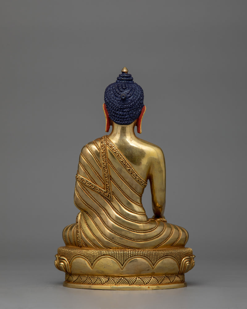 Peaceful Buddha Shakyamuni With Halo | Symbol of mindfulness practice