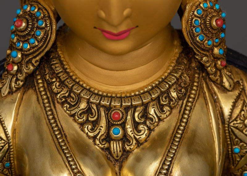 The Historical White Tara Sculpture | Healing Goddess Art