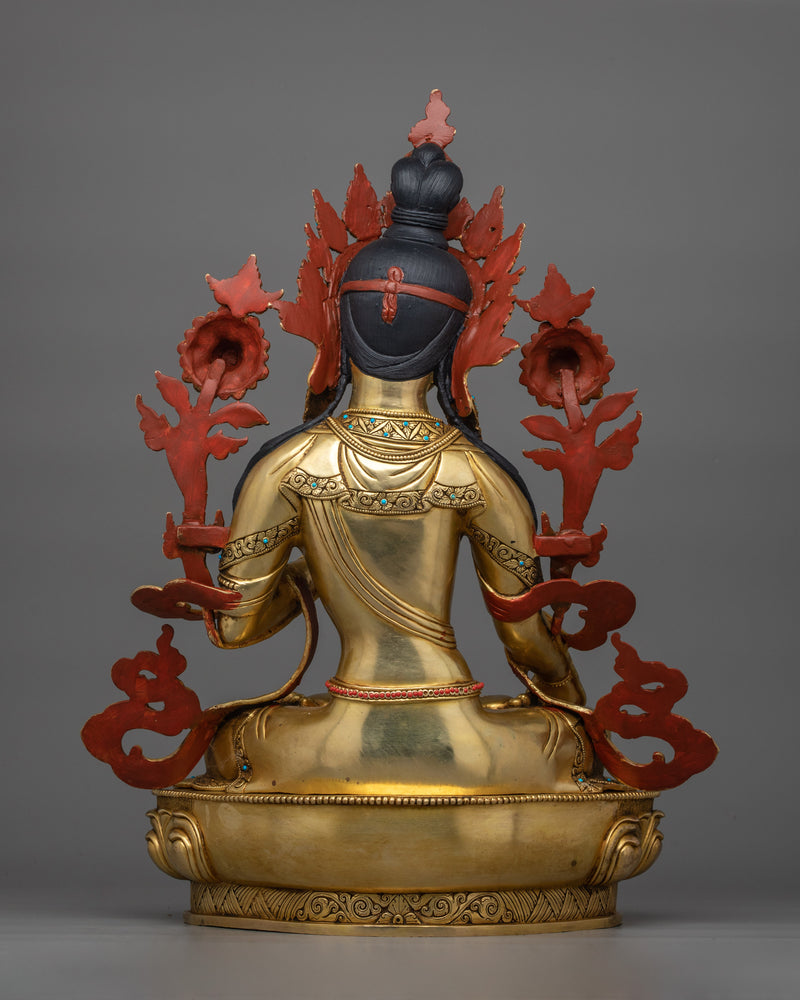 The Historical White Tara Sculpture | Healing Goddess Art