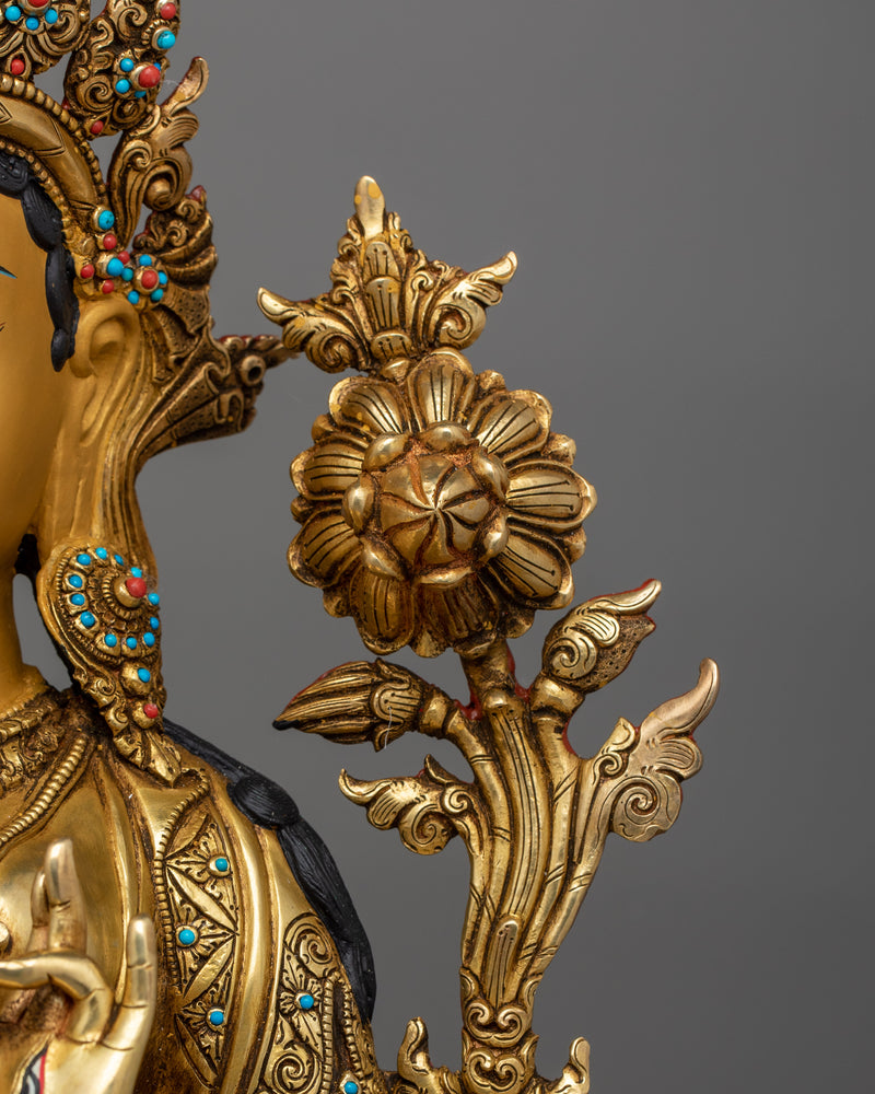 The Historical White Tara Sculpture | Healing Goddess Art