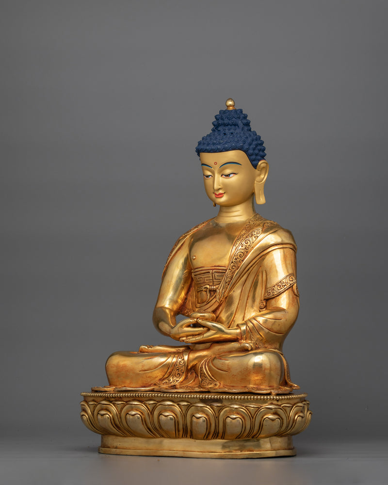 Buddhist Compassionate Deity Amitabha Statue | Sukhavati (Pure Land) Buddha Figure