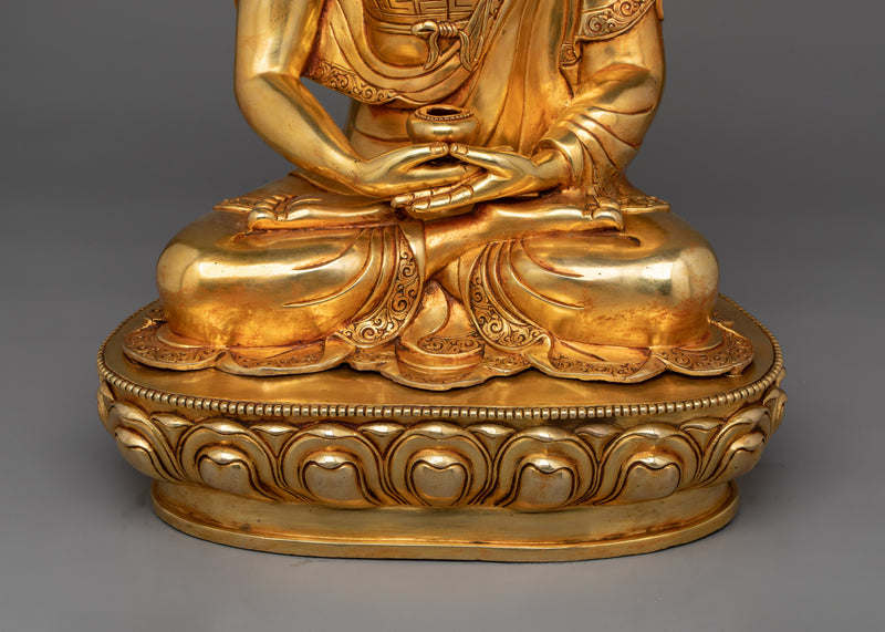 Buddhist Compassionate Deity Amitabha Statue | Sukhavati (Pure Land) Buddha Figure