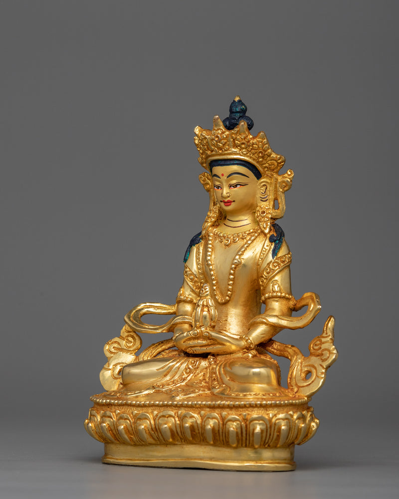 Amitayus Savior Buddha Deity of Endless Life Sculpture | Protector of Longevity and Health