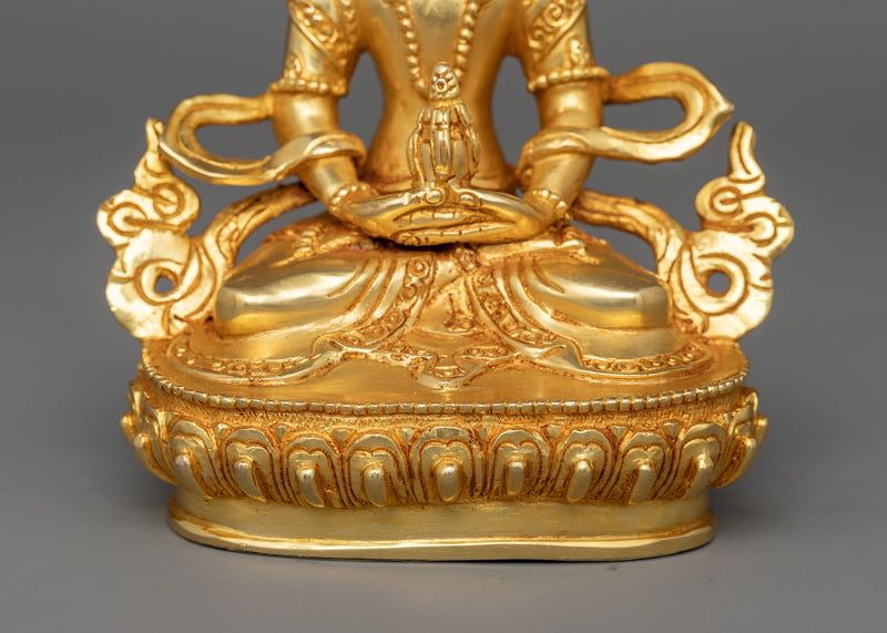 Amitayus Savior Buddha Deity of Endless Life Sculpture | Protector of Longevity and Health