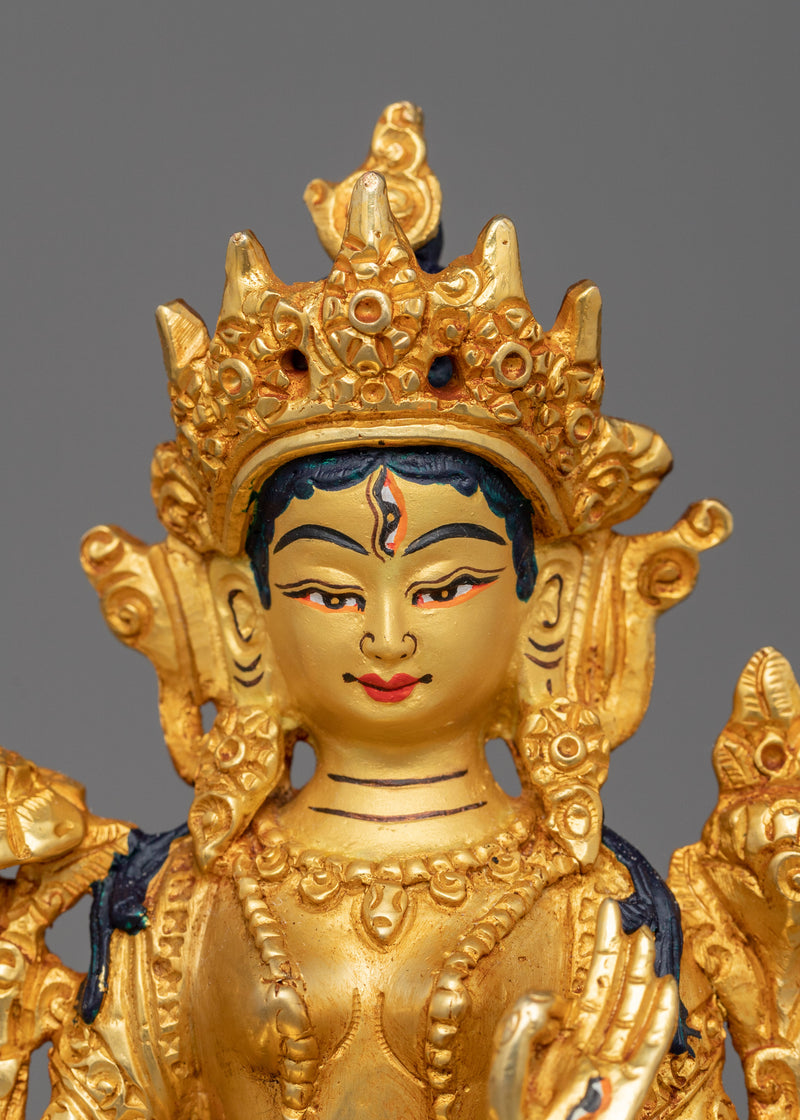 White Tara Statue for Longevity Practices | The Goddess of Longevity and Well-Being