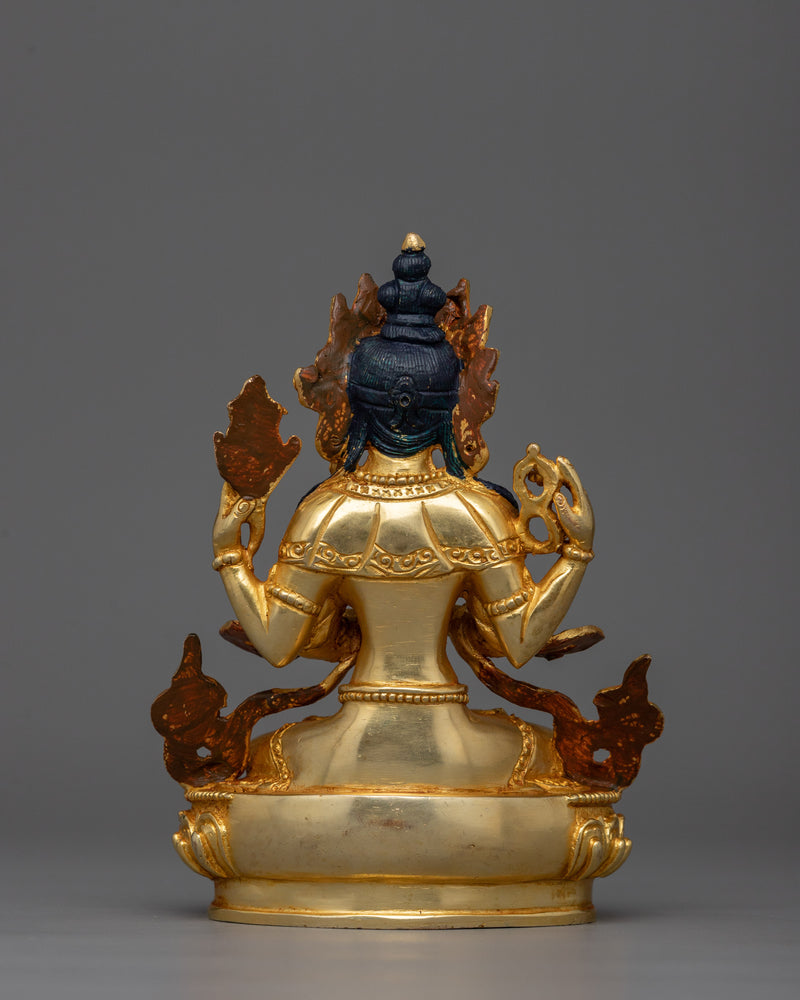 Tibetan Buddhism Chenrezig Sculpture | Bodhisattva Deity of Compassion