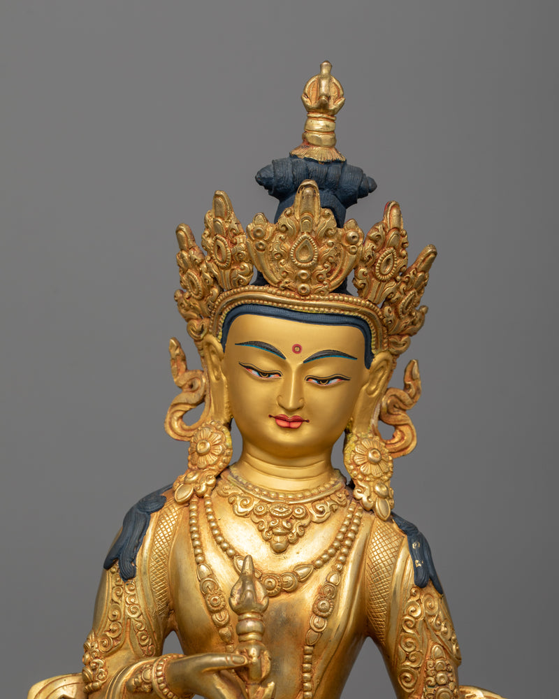 Tibetan Buddhist Deity Dorje Sempa Sculpture | Purification Bodhisattva Vajrasattva Figurine