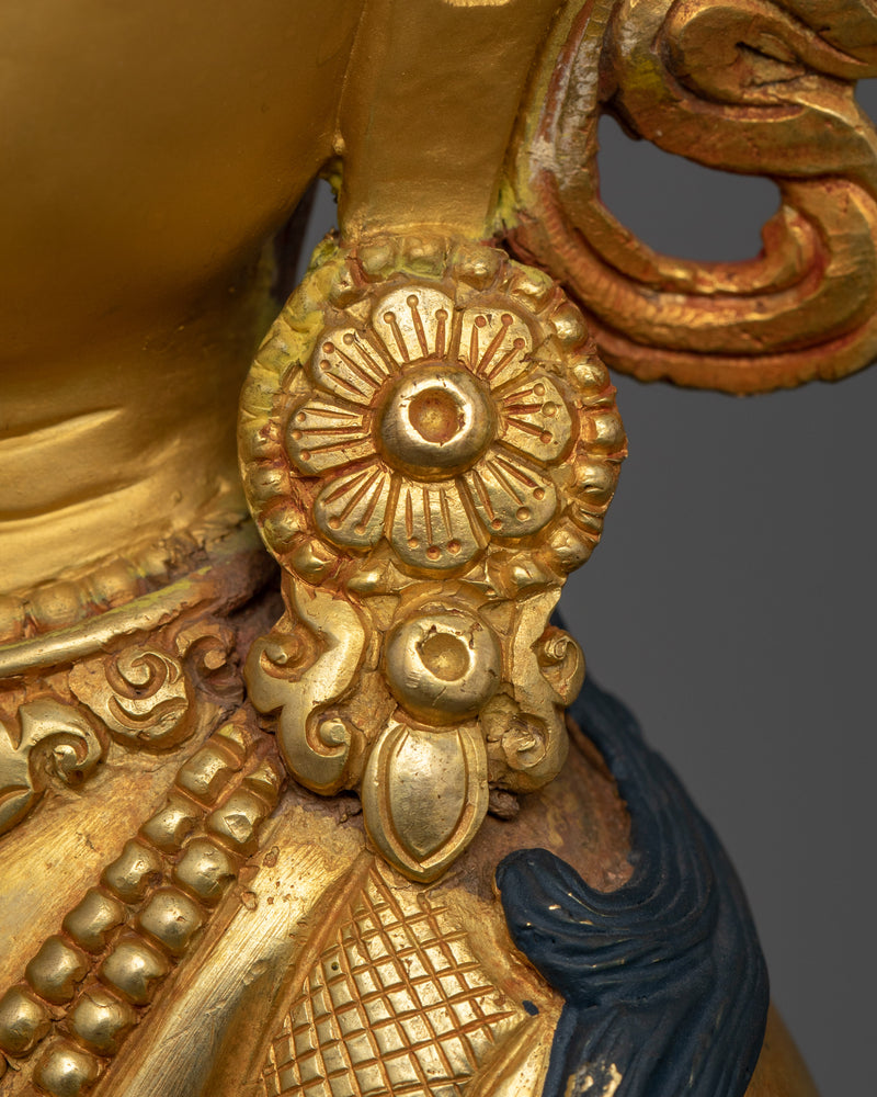 Tibetan Buddhist Deity Dorje Sempa Sculpture | Purification Bodhisattva Vajrasattva Figurine