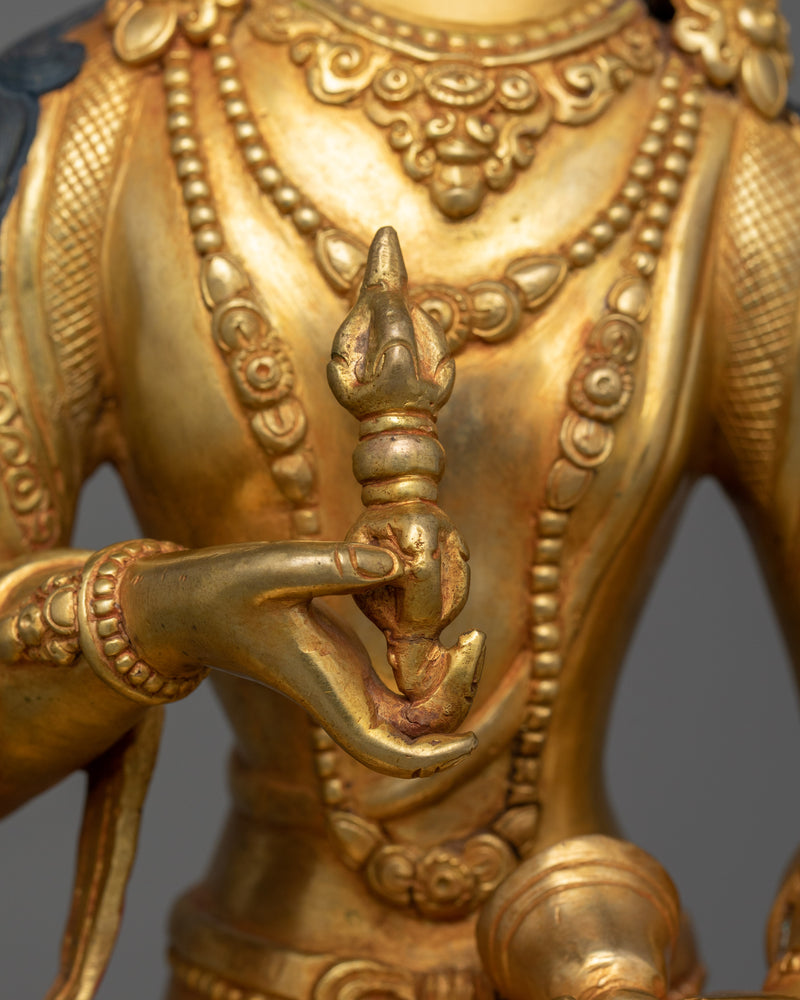 Tibetan Buddhist Deity Dorje Sempa Sculpture | Purification Bodhisattva Vajrasattva Figurine