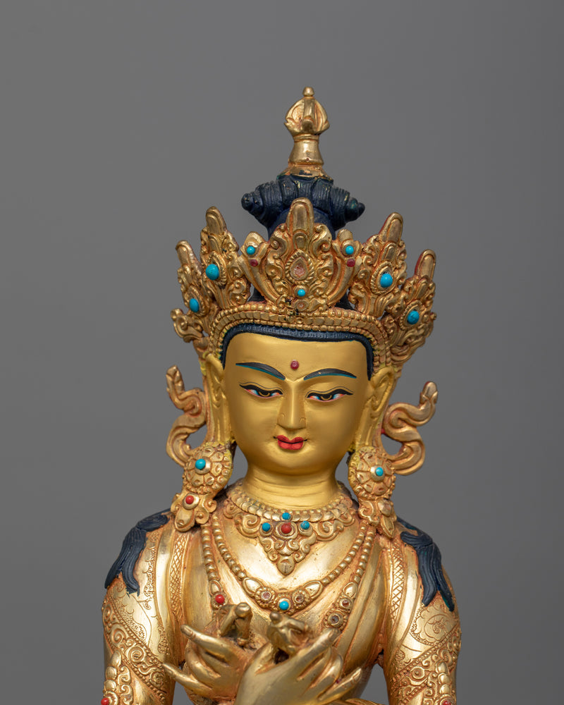 Vajradhara Primordial Buddha in Vajrayana Figurine | Tibetan Himalayan Buddhist Deity