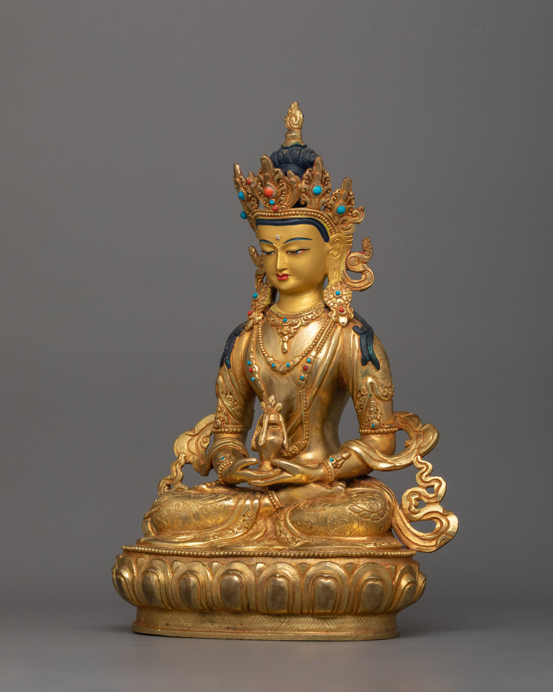 Long Life Deity Amitayus Buddha Statue | Symbolizes Longevity and Blessings