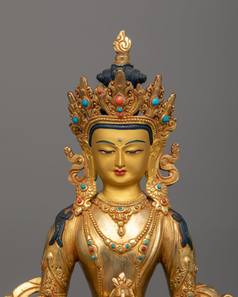 Long Life Deity Amitayus Buddha Statue | Symbolizes Longevity and Blessings