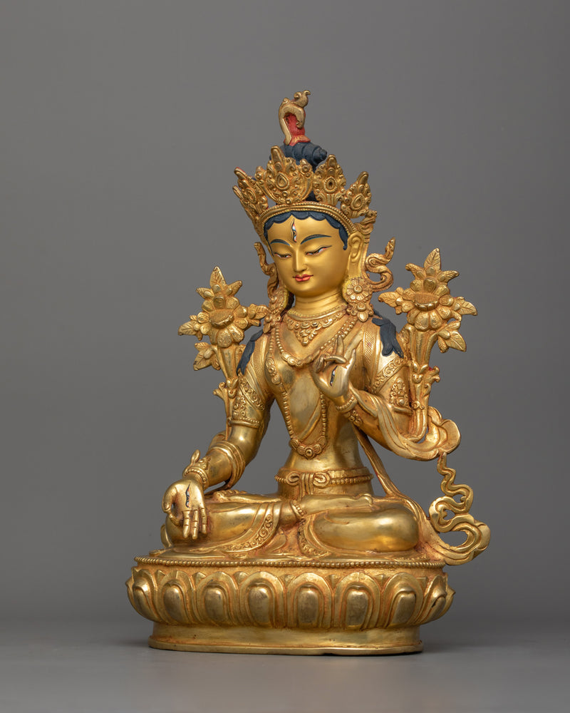 Feminine Energy White Tara Statue | Mother of all Buddhas