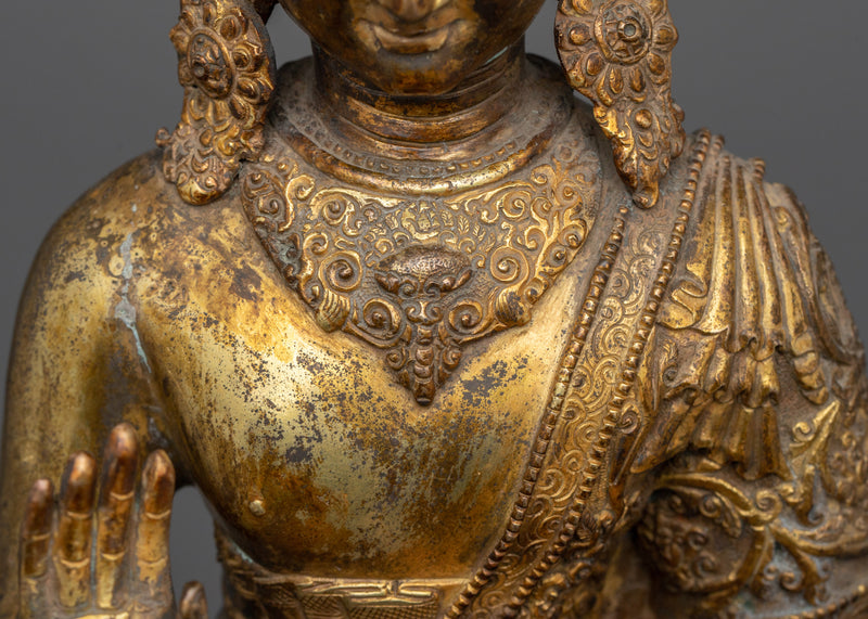 Bodhisattva of The Past Dipankara Buddha Statue | Tibetan Sculpture Art