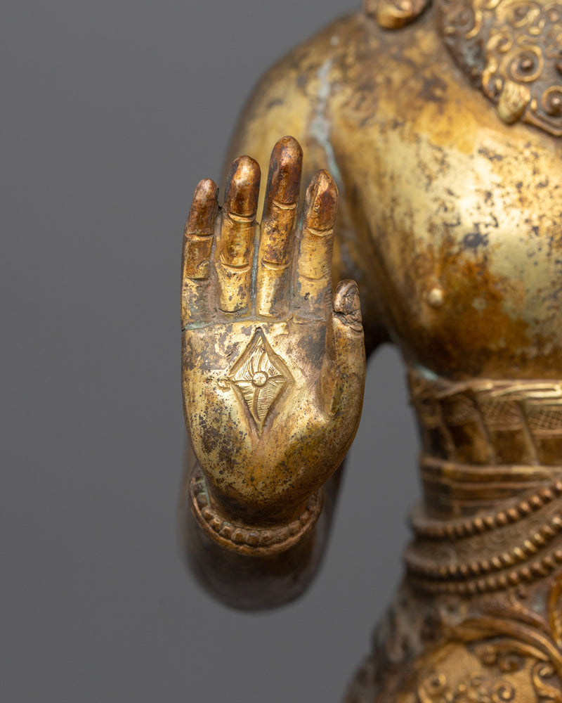 Bodhisattva of The Past Dipankara Buddha Statue | Tibetan Sculpture Art