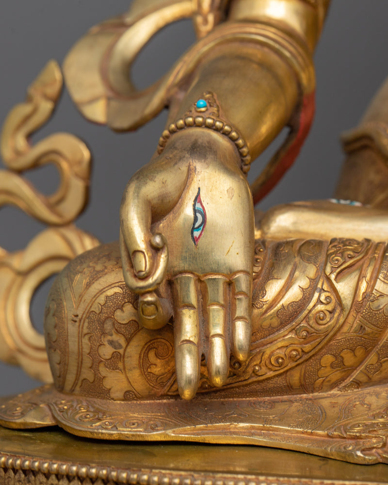 White Tara Goddess of Longevity Sculpture | Healing, Compassion, and Long-Life