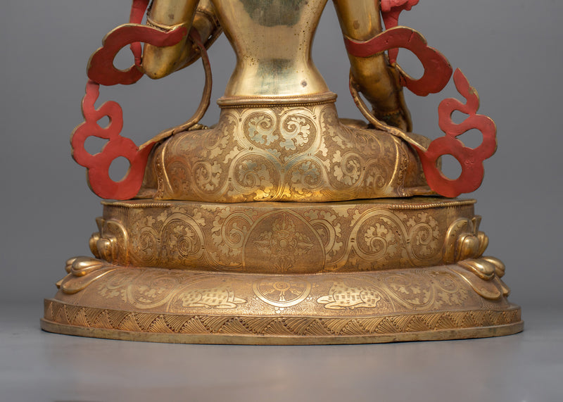 White Tara Goddess of Longevity Sculpture | Healing, Compassion, and Long-Life